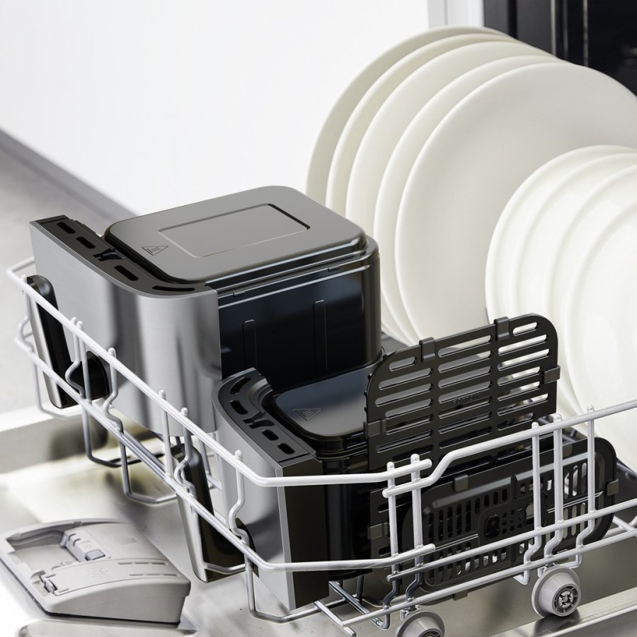 Tefal Dual Easy Fry & Grill EY905D Dobbelt 8,3 L Enkeltstende 2700 W Varmluftsteger Rustfrit stl #14