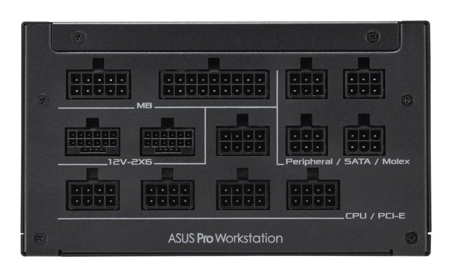 ASUS Pro WS 1600W Platinum enhed til str�mforsyning 20+4 pin ATX ATX Sort #9