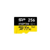 Hukommelseskort Silicon Power Inspire 256 GB MicroSDXC V30 UHS-I U3 A2 4K + adapteren (SP256GBSTXLA2V1NSP) #1