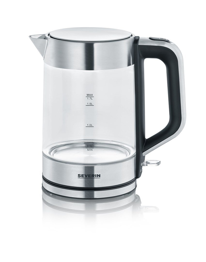 Severin WK 3420 elkedel 1,7 L 2200 W Sort, Rustfrit stl, Transparent #1