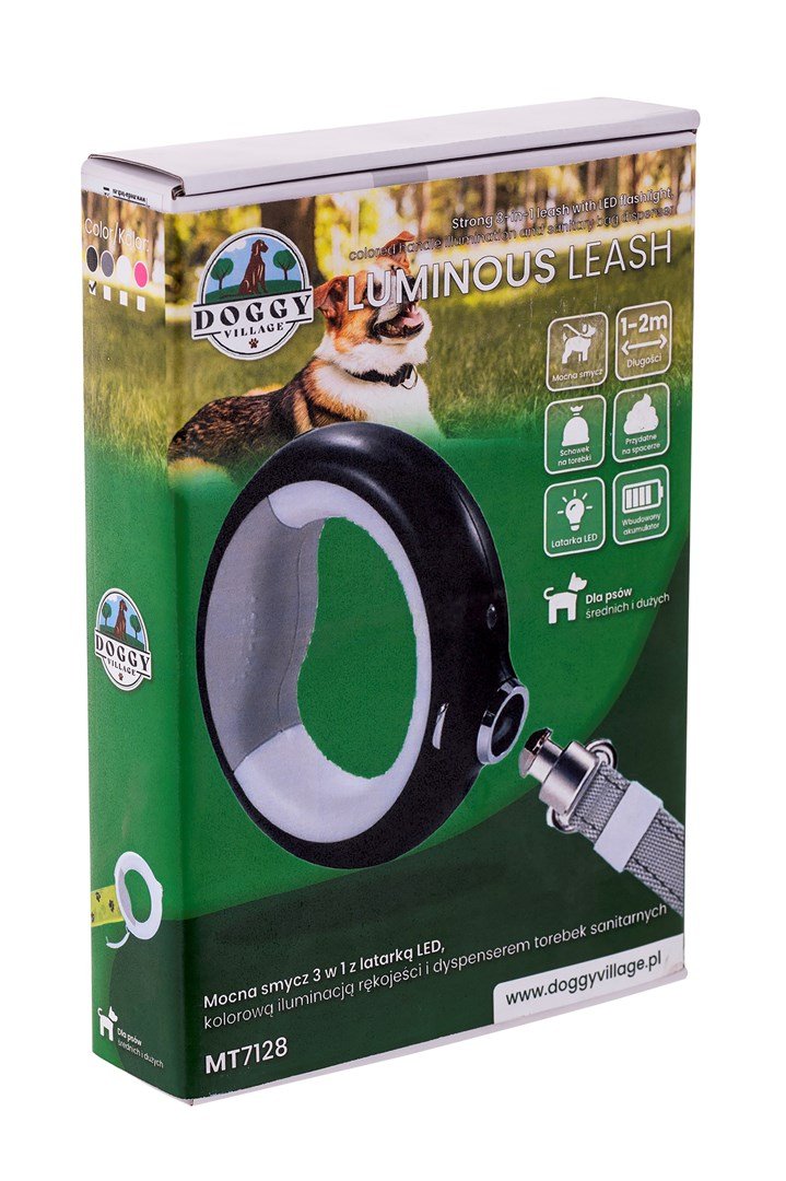 DOGGY VILLAGE Luminous Leash 3in1 MT7128 black - hundesnor - 2m #18