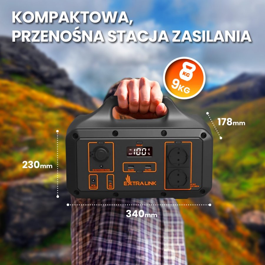 Extralink EPS-S600S Brbar energistation 6 Lithium-Ion (Li-Ion) 30630 mAh 600 W 7,2 kg #12