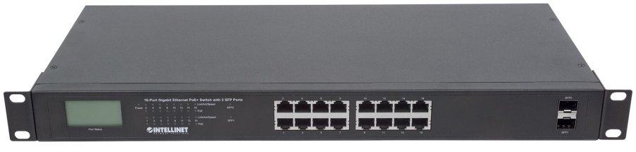 Intellinet 561259 netvrksswitch Ikke administreret Gigabit Ethernet (10/100/1000) Strm over Ethernet (PoE) Sort #4