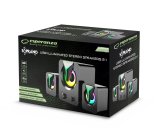 Esperanza EGS107 hjttalere 2.1 USB LED 5 W Sort #4
