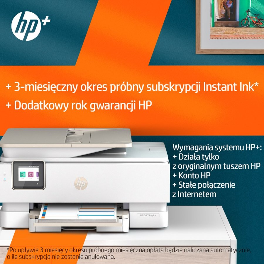 HP ENVY Inspire 7920e Trdlst All-in-One Farve Printer, Instant Ink; Kopimaskine, scanner #19