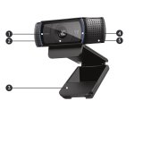 Logitech 960-001055 webcam 3 MP 1920 x 1080 pixel USB 2.0 Sort #7