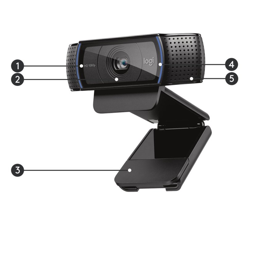 Logitech 960-001055 webcam 3 MP 1920 x 1080 pixel USB 2.0 Sort #7