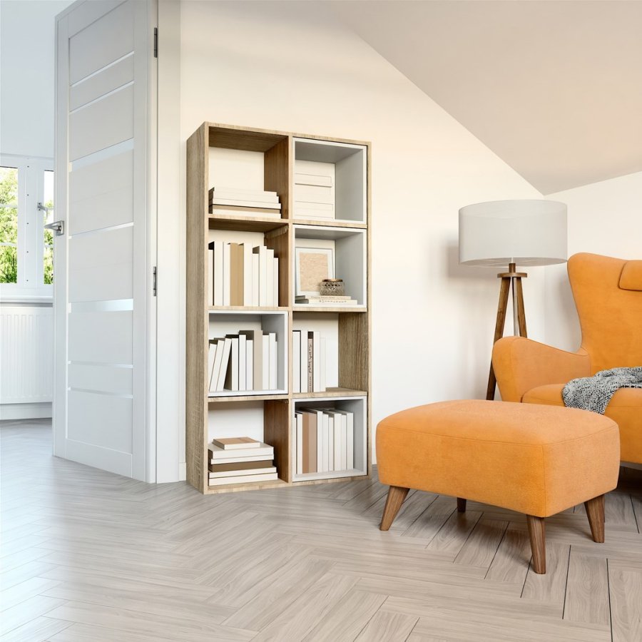 Topeshop MALAX 2X4 SONOMA stue bogreoel #3