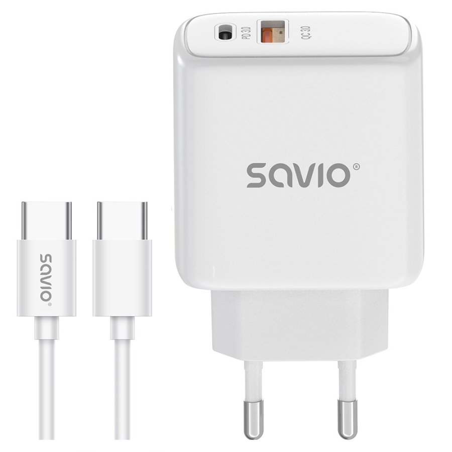 Savio LA-13 oplader til mobil enhed Universel Hvid Vekselstrm Hurtig opladning Indendrs #1
