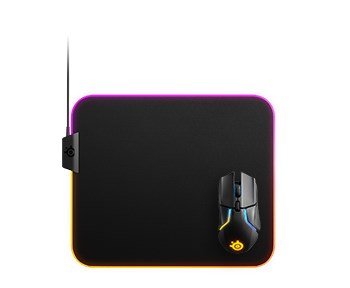 Gaming-musemtte SteelSeries QcK Prism Cloth RGB Sort Gaming #1