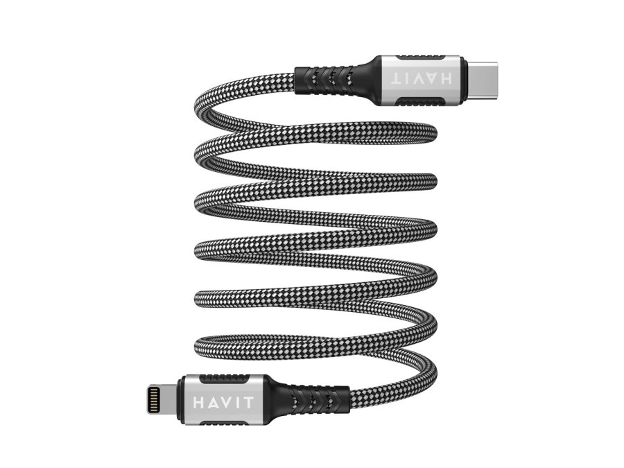 Havit CB6298 - Magnetisk USB type C-Lightning-kabel, 1 m (sort) #2