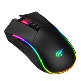 Havit MS1001S - Optisk hjrehnds-gamingmus, USB type A, sort-gr #1