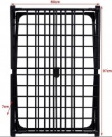 PROMIS MILANO vasketrretumbler, foldbar, yderligere 4 vinger, sort #9