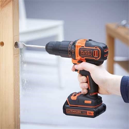 Black & Decker BDCHD18-QW bor 1400 rpm Sort, Orange #10