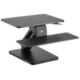 Skrivebordsstativ til tastatur og skrm eller brbar computer MACLEAN MC-882 til stende/siddende arbejde Sort #1