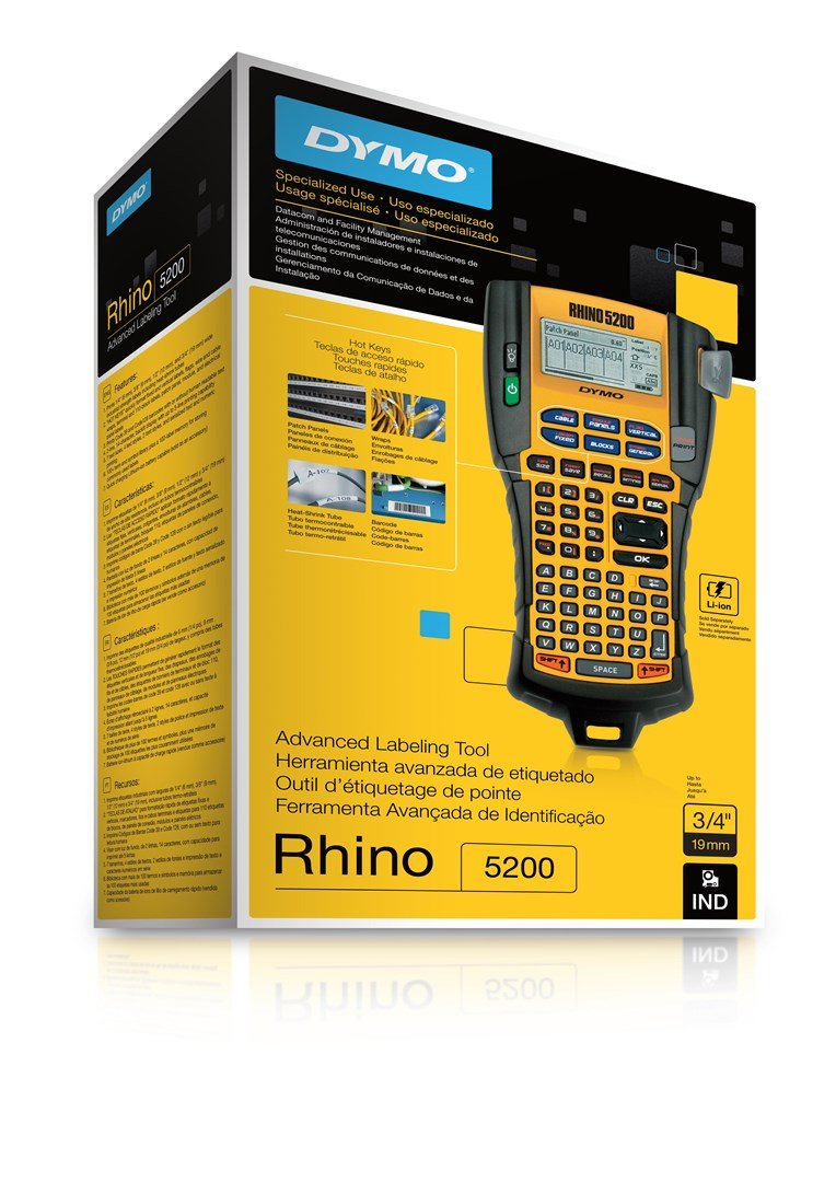 DYMO RHINO 5200 etiketprinter Termisk overfrsel 180 x 180 dpi 10 mm/sek. ABC #5
