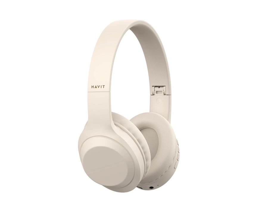Havit H628BT - trdlse on-ear-hovedtelefoner, beige #1