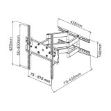 Techly ICA-PLB 147XL tv-beslag 177,8 cm (70