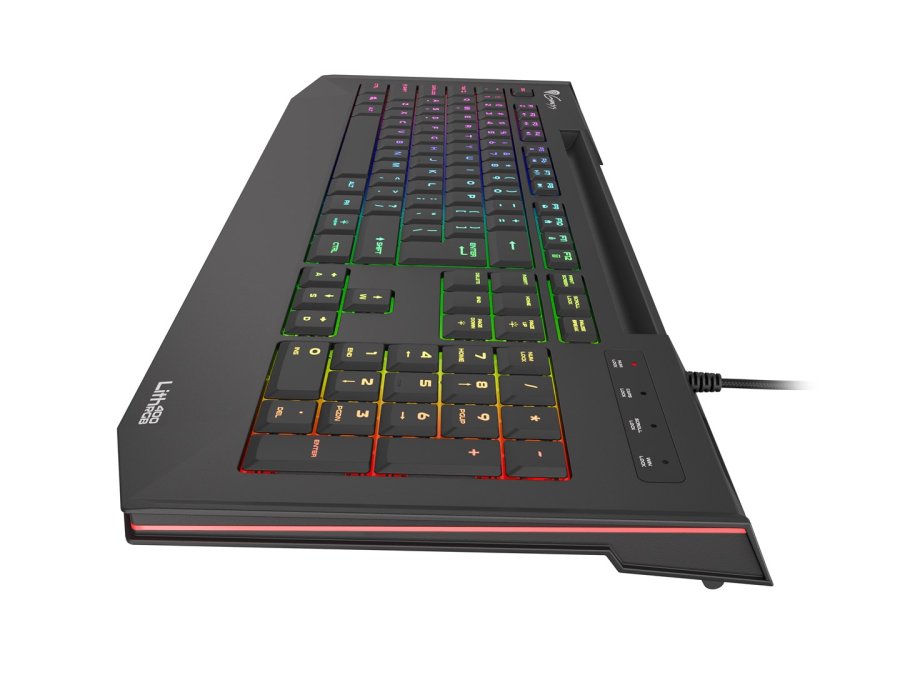 GENESIS Lith 400 RGB tastatur Spil USB QWERTY US International Sort #7