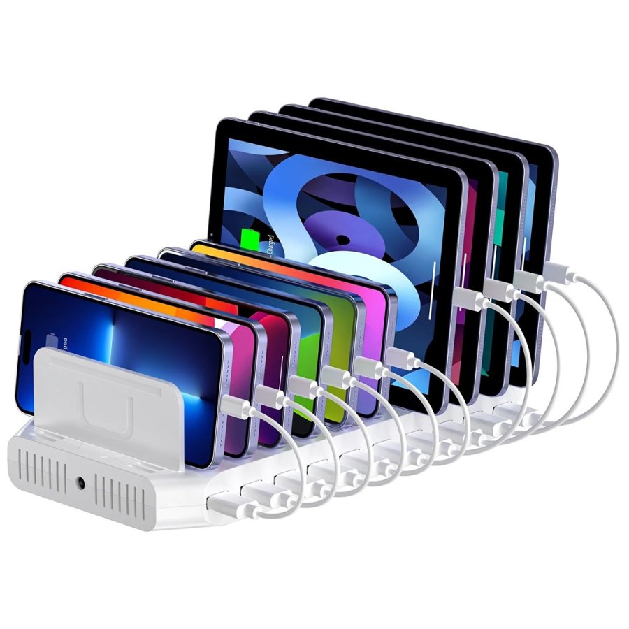 UNITEK LADESTATION 10X USB 2.4A 60W HVID #2