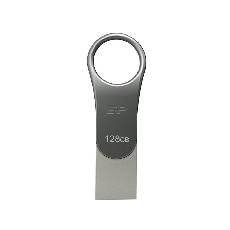Silicon Power Mobile C80 USB-hukommelsespind 128 GB USB Type-A / USB Type-C 3.0 (3.1 Gen 1) Titanium #1