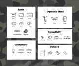 JAPANNEXT JN-IPS238FHD200F-HSP-CAMO computersk�rm 61 cm (24