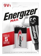 Energizer Max 426660 Batteri 9V 6LR61, 1 stk., Eco pack #1