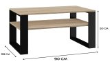 Topeshop MODERN 1P SON CZ kaffe-, side- & endebord Kaffebord Rektangulr form 2 ben #3