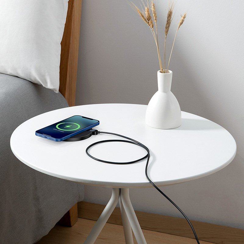 Baseus CCED000001 oplader til mobil enhed Hovedtelefoner, Smartphone Sort USB Trdls opladning Indendrs #9