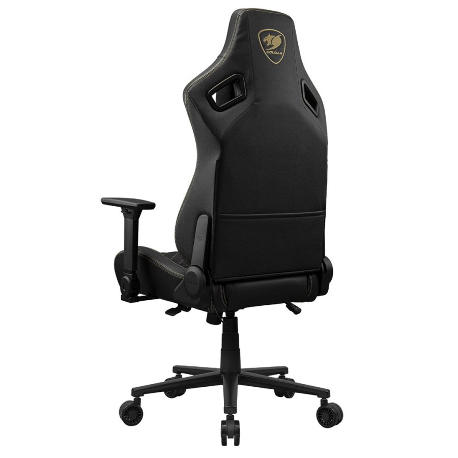 COUGAR CGR-DFF-GLB PC gamingstol Polstret vatteret s�de Sort, Guld #10