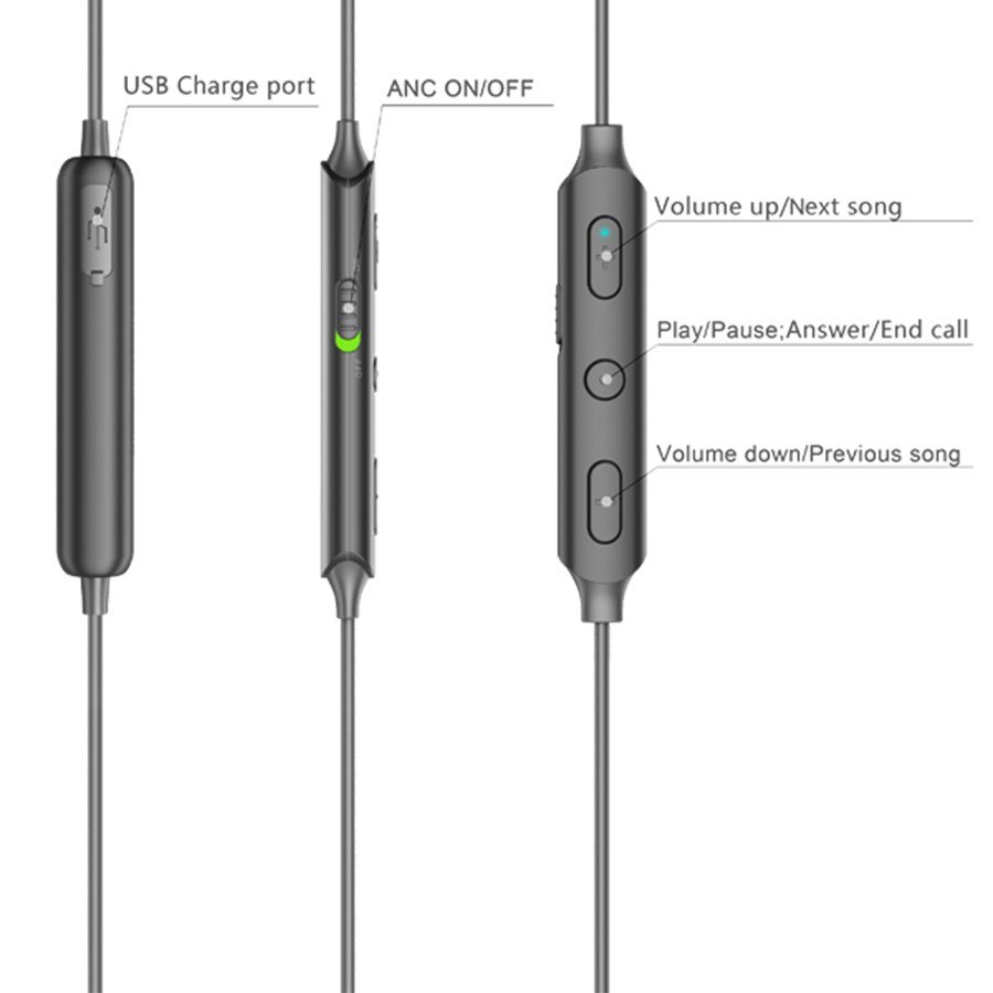 Denver BEN-151 hovedtelefoner/headset Trdls I rerne Opkald/musik Bluetooth Sort #8