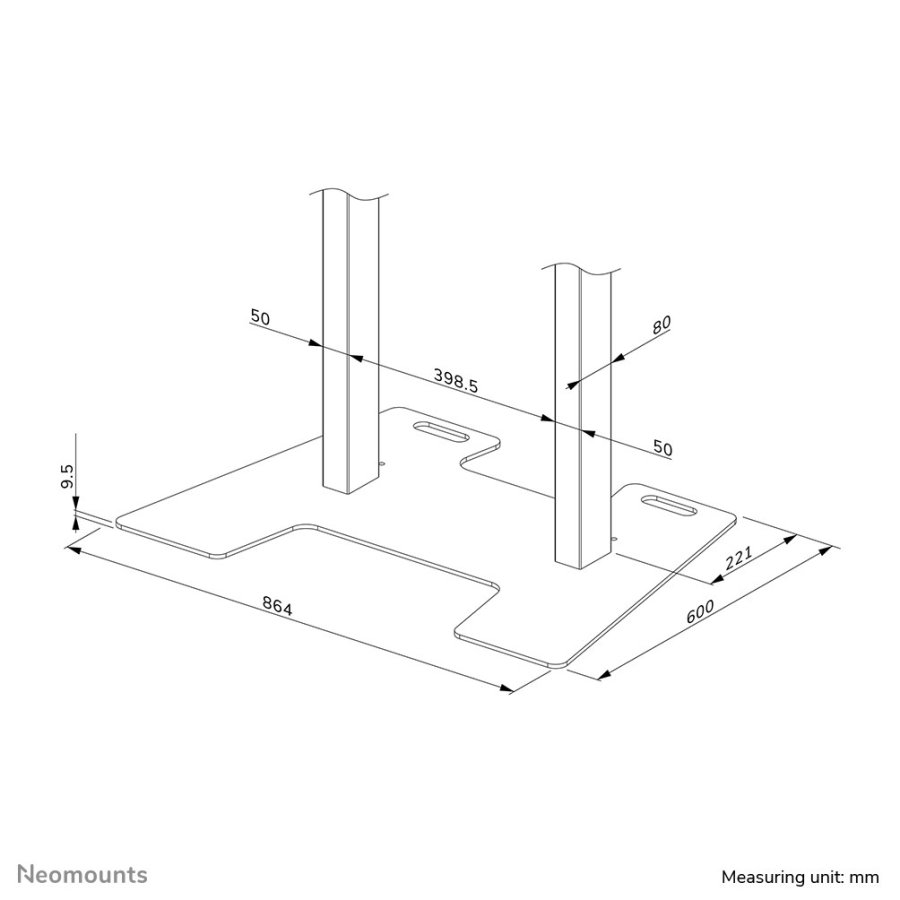 Neomounts AFP-875WH tilbehr til multimedie Hvid Stl Platform #12