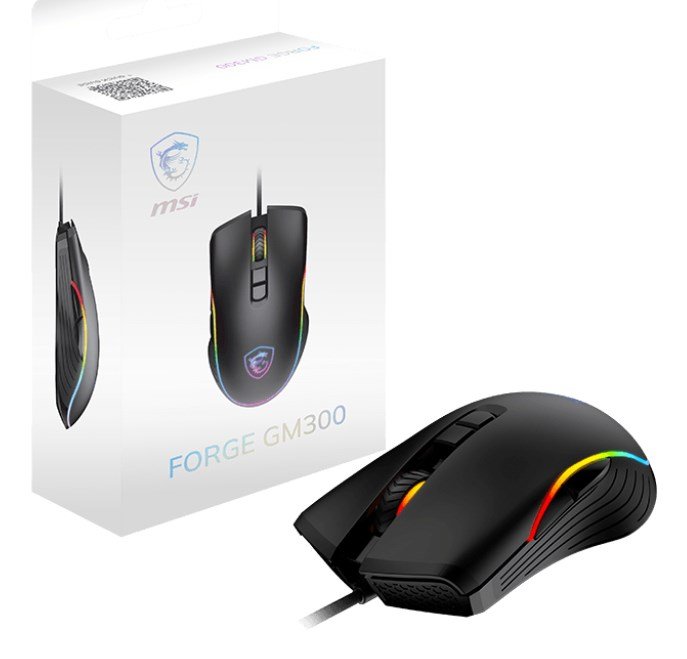 MSI FORGE GM300 mus Spil Ambidextrous USB Type-A Optisk 7200 dpi #6