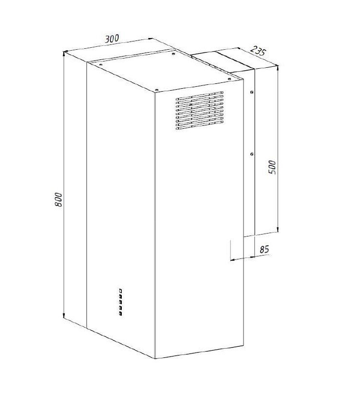 AKPO WK-12 Carmen sort halvmat T800 line�r LED emh�tte #2