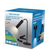 Esperanza ELD118K LED-skrivebordslampe 3-i-1 Sort #10