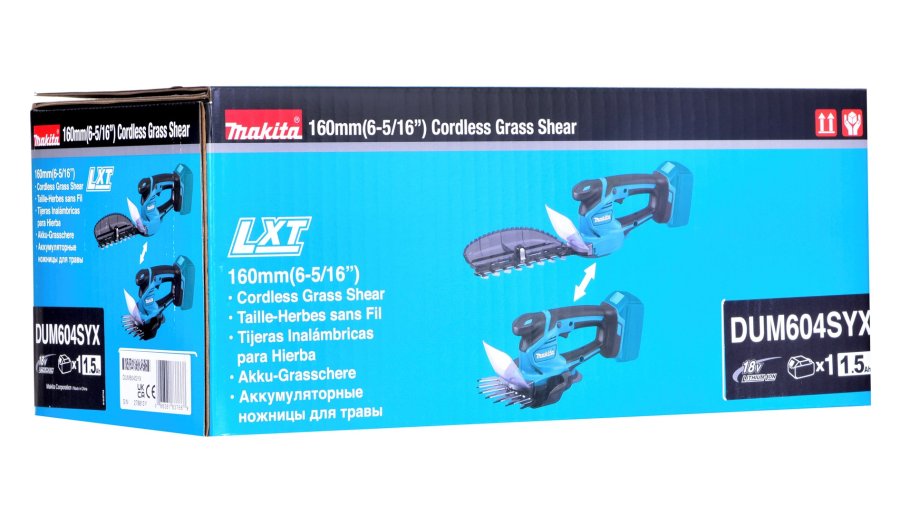 Makita DUM604SYX batteridrevet grssaks, sort, turkis 18 volt lithium-ion-batteri (Li-Ion) #17