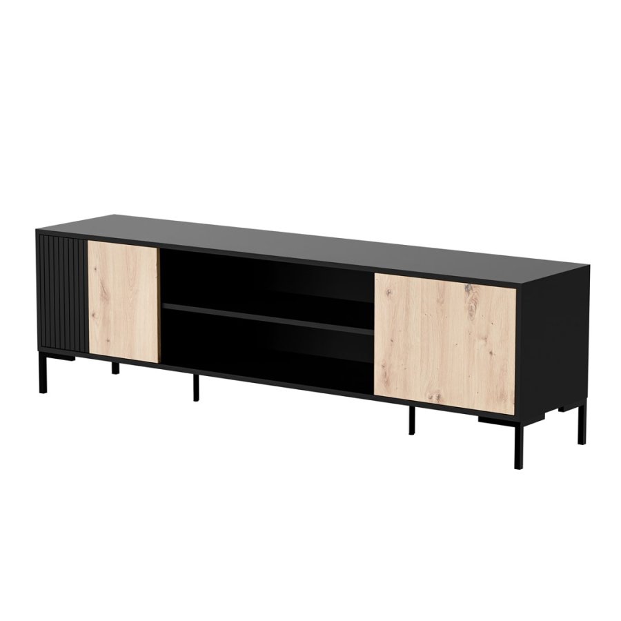 Cama RTV-skab MERCI RTV-skab 180 x 40 x 53,5 cm sort/eg artisan #1