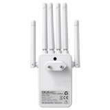 Qoltec 57068 WiFi 5 signalforst�rker | Repeater | Adgangspunkt | AC1200 | 6 antenner | 2x RJ45 | 128MB #92