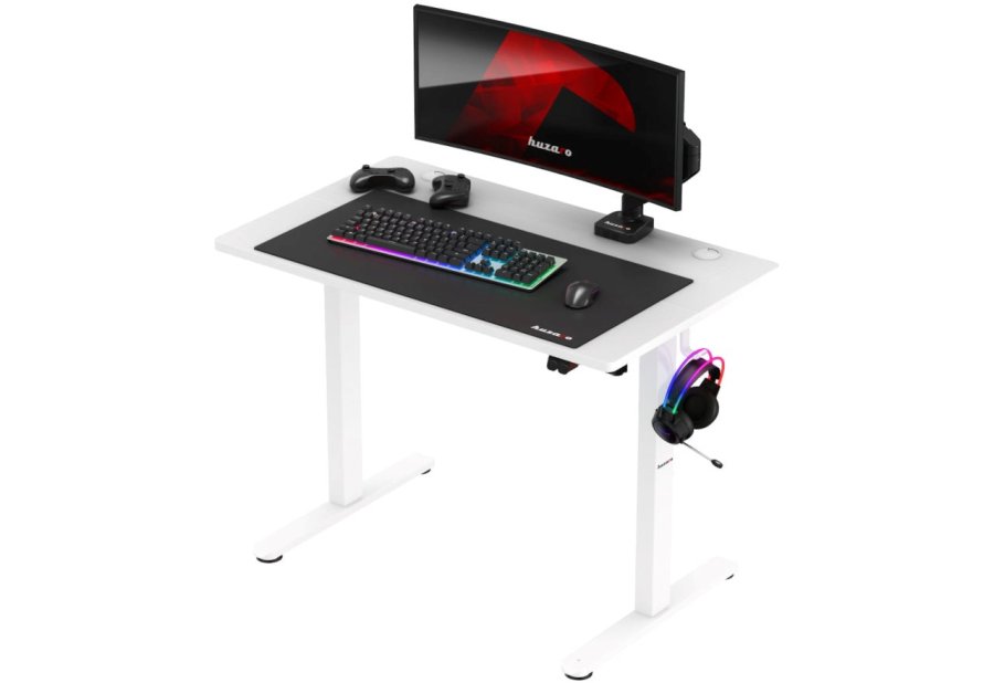 Huzaro Hero 7.9 White - hjdejusterbart elektrisk gaming-skrivebord #3