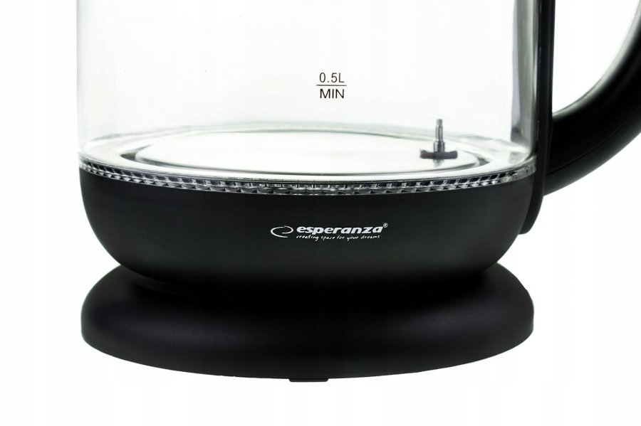 Esperanza EKK027 elkedel 1,7 L 2200 W Sort, Transparent #25