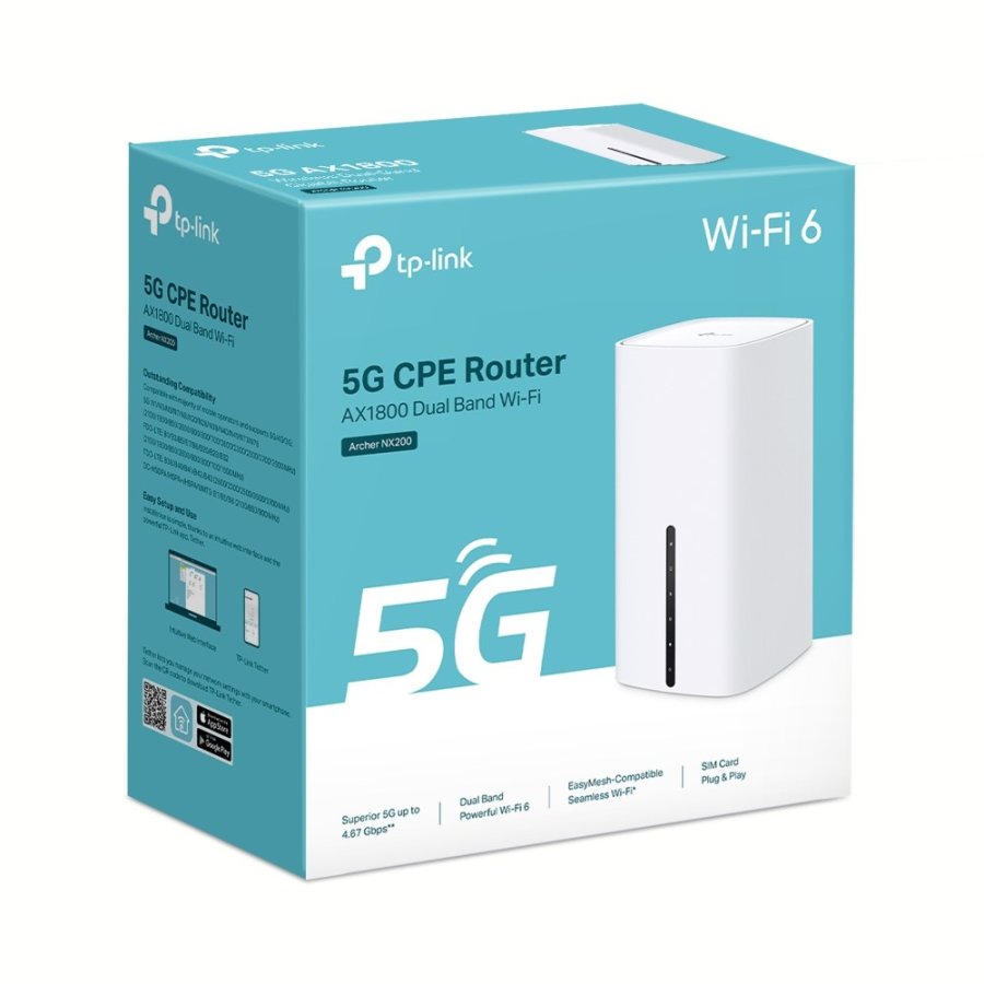 TP-Link Archer NX200 trdls router Gigabit Ethernet Dual-band (2,4 GHz / 5 GHz) 5G Hvid #4