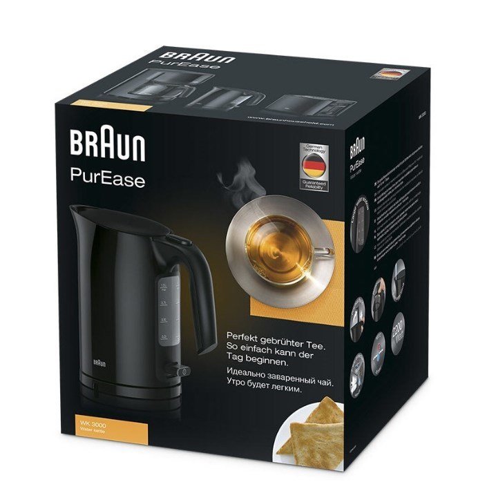Braun PurEase WK 3000 BK elkedel 1 L 2200 W Sort #4