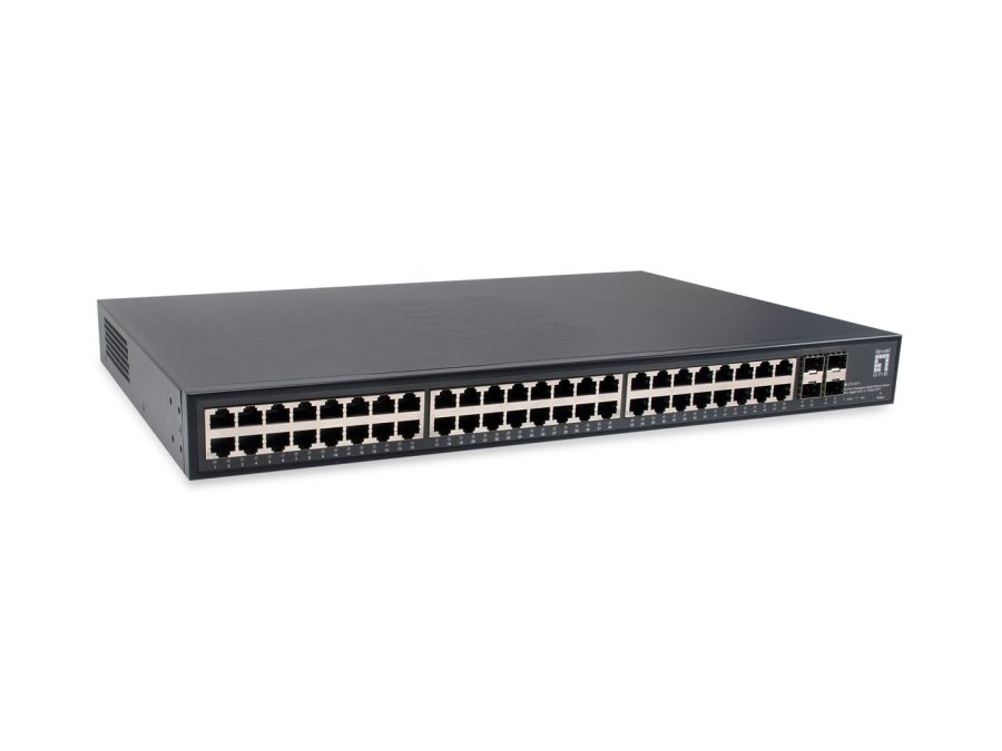 LevelOne GTU-5211 netv�rksswitch Ikke administreret Gigabit Ethernet (10/100/1000) Sort #1