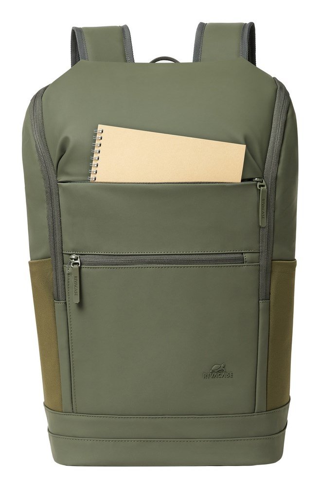 Rivacase Eden rygs�k Rejserygs�k Oliven PU-l�der, Polyester, Genanvendt polyethylenterephthalat (rPET) #4
