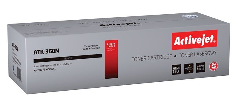 Activejet Tonerpatron ATK-350N (Kyocera erstatning TK-350; Supreme; 15000 sider; sort) #1