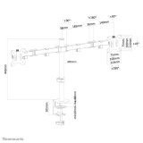 Neomounts FPMA-D550DBLACK skrmbeslag og -stativer 81,3 cm (32