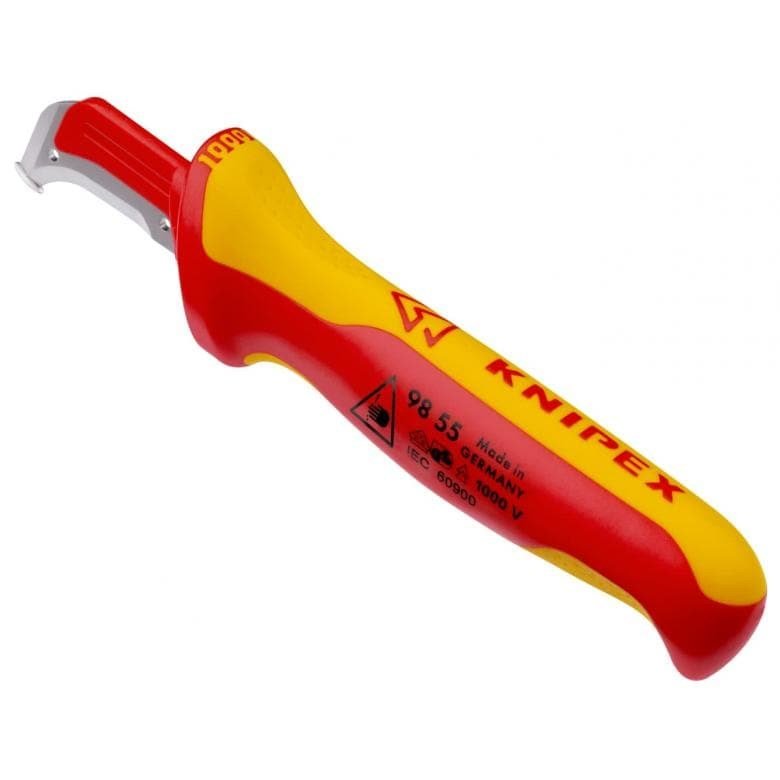 Knipex 98 55 SB hobbykniv Rd, Gul Fast klingekniv #3