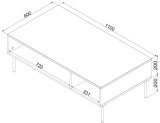 PALAZZO BIS bord/latrine 110x60x40 hvid mat #3