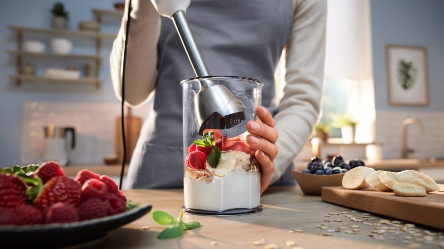 Bosch Serie 4 MSM4W210 blender 0,6 L Nedsnkning blender 600 W Sort, Hvid #12