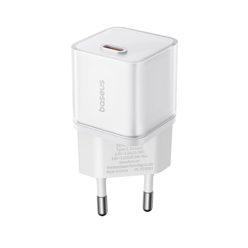 Baseus GAN5S P10162503213-00 Netoplader 20 W Hvid #1